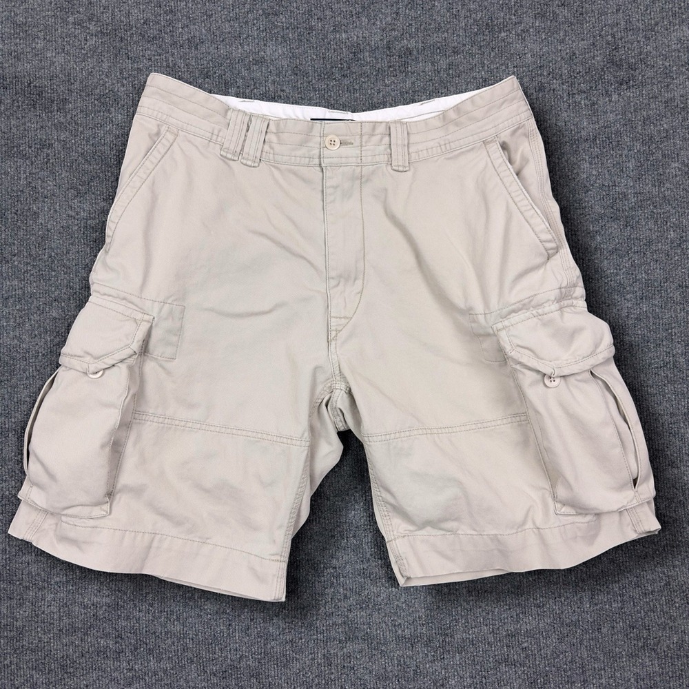VTG Polo Ralph Lauren Cargo Shorts Men's 36 Classic Chino Khaki Beige Outdoor